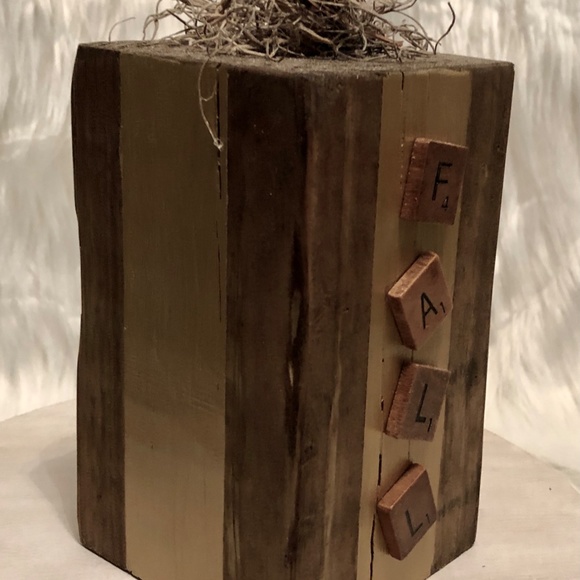 Farmhouse Wooden Pumpkins, Block Pumpkins, Rustic Pumpkins, Farmhouse Fall Decor - Picture 4 of 7